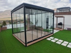 نرده شیشه‌ای نیاوران